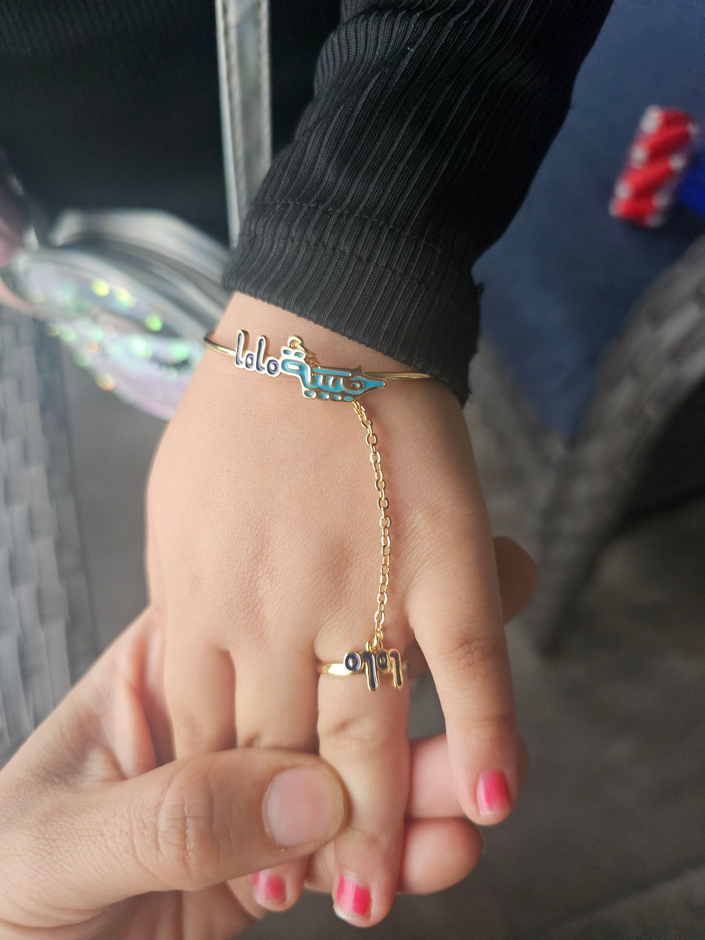 Bracelet with ring for girl