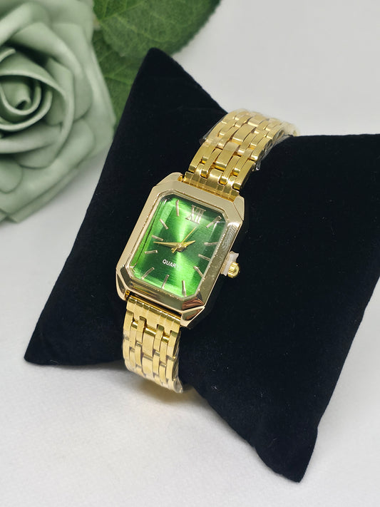 Green Quartz Watch