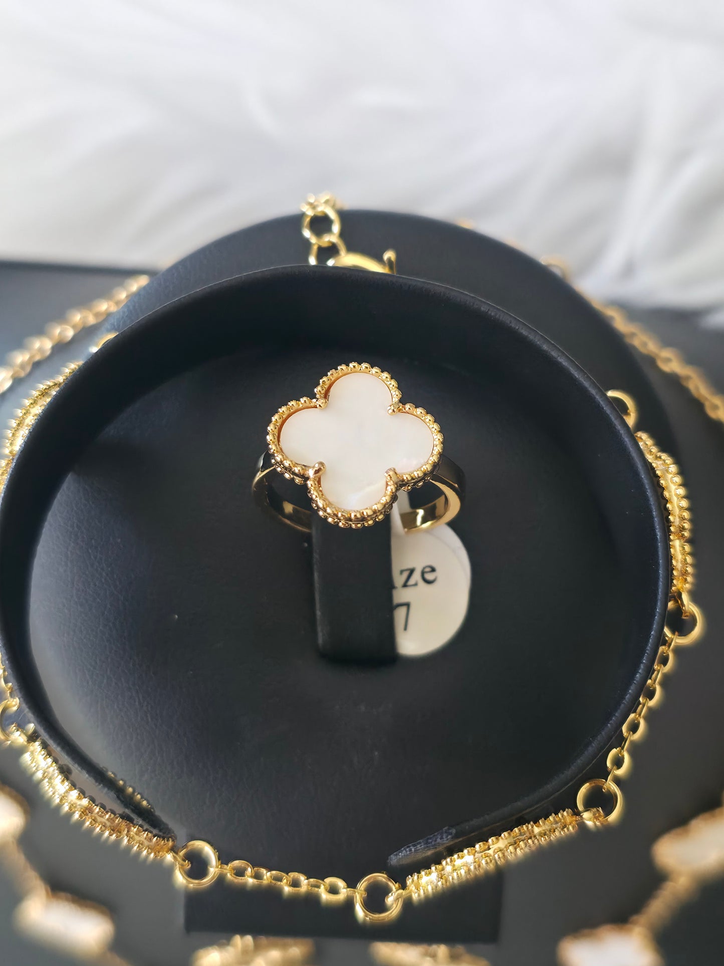 jewelry set 4 piece , clover