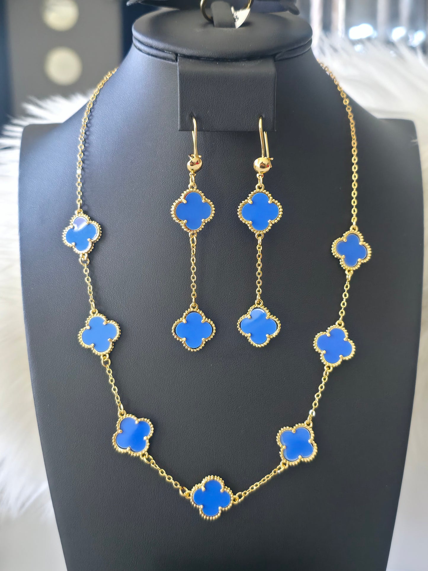 jewelry set 4 piece , clover
