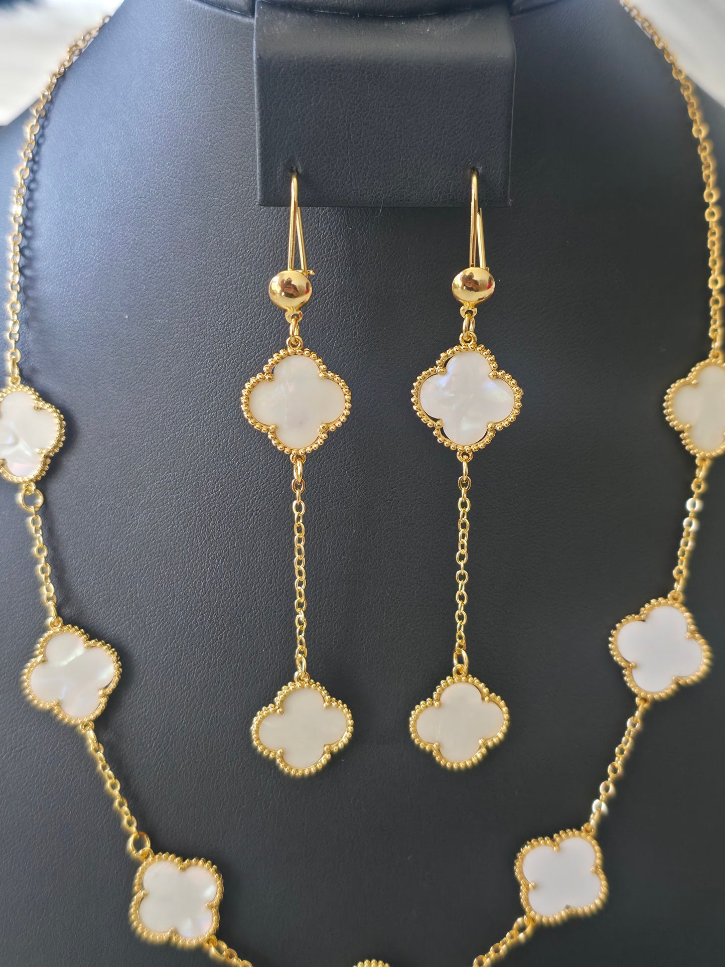 jewelry set 4 piece , clover