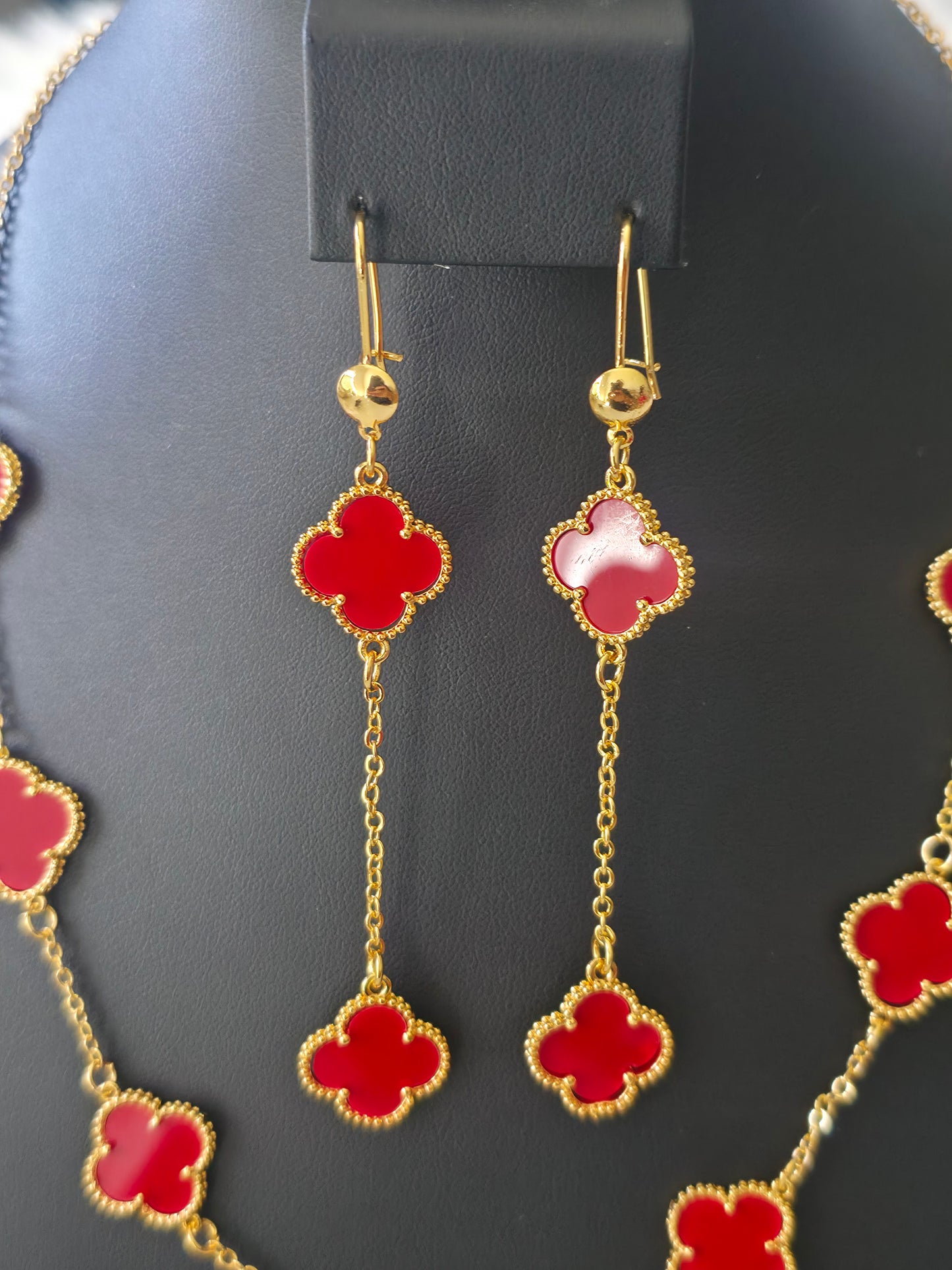 jewelry set 4 piece , clover