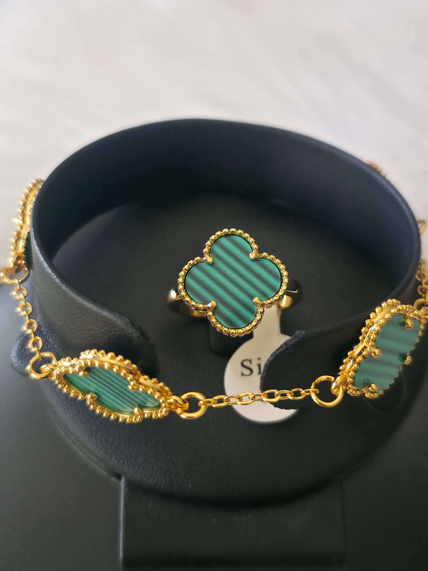 jewelry set 4 piece , clover
